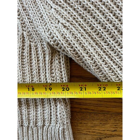 CURATOR Beige Cotton Knit Pullover Sweater Top   Women's Size Small - Picture 8 of 9